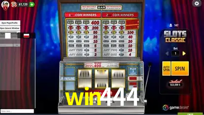 A Popularidade dos Caça-Níqueis no win444